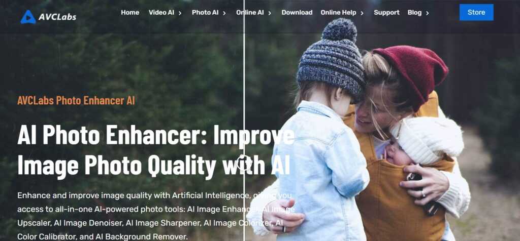 AVCLabs (Best Free AI Image Upscalers)