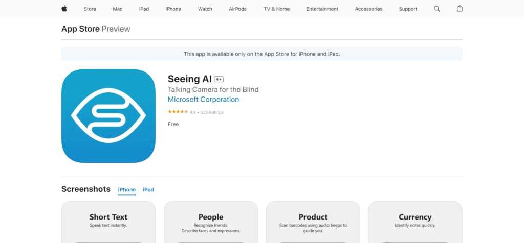 Seeing AI (Best AI Apps For Iphone)