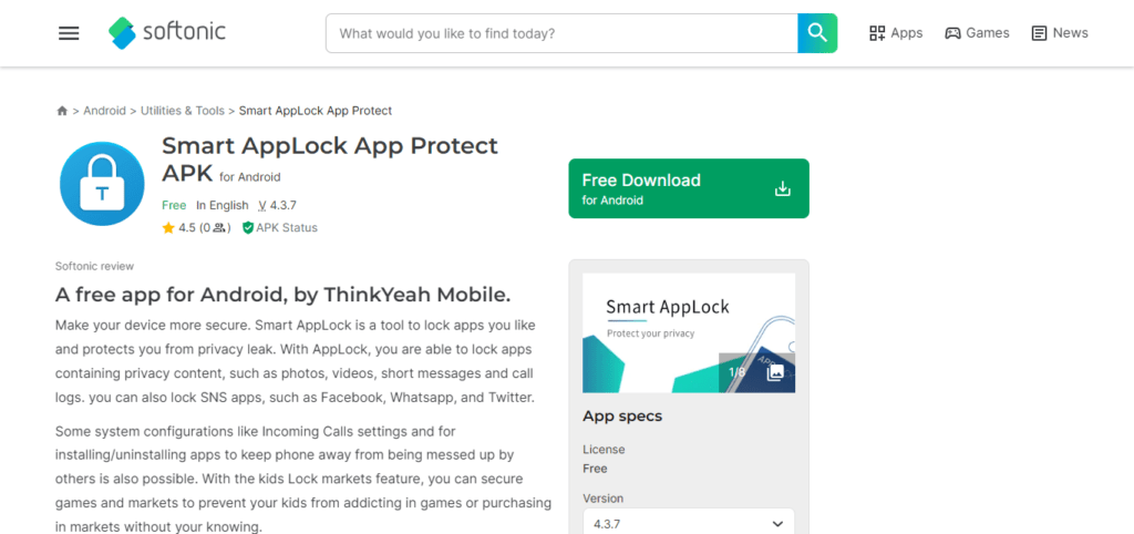 Smart AppLock (App Protect) (Best App Lock For Android)
