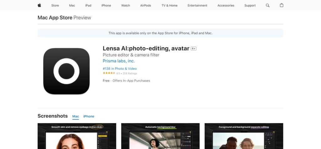 Lensa AI (Best AI Apps For Iphone)