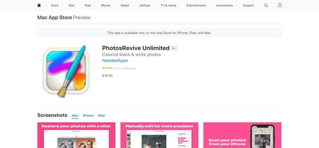 PhotosRevive Unlimited (Best AI Apps For Iphone)