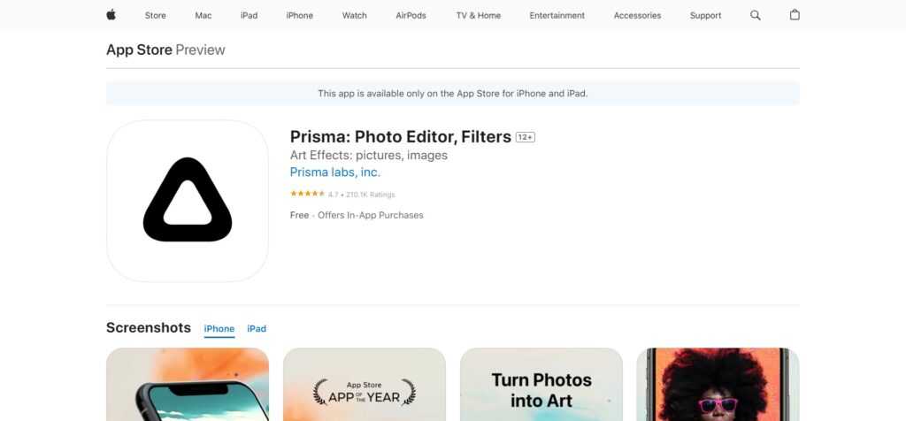 Prisma (Best AI Apps For Iphone)