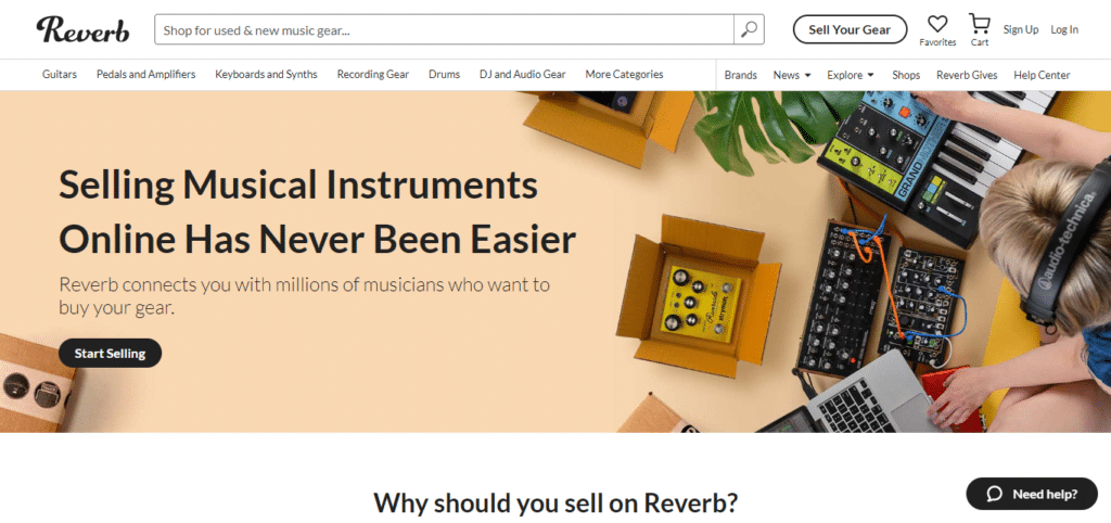 Reverb (Best App To Sell Stuff)