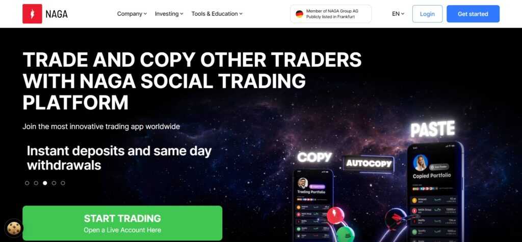 NAGA (Best Platforms For Social Trading Cryptocurrency & Crypto Copy Trading)