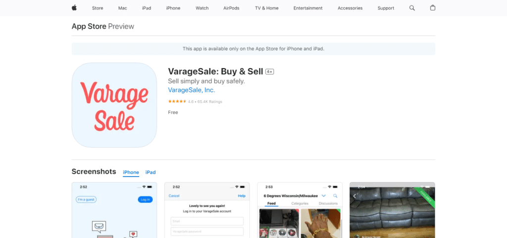 VarageSale (Best App To Sell Stuff)