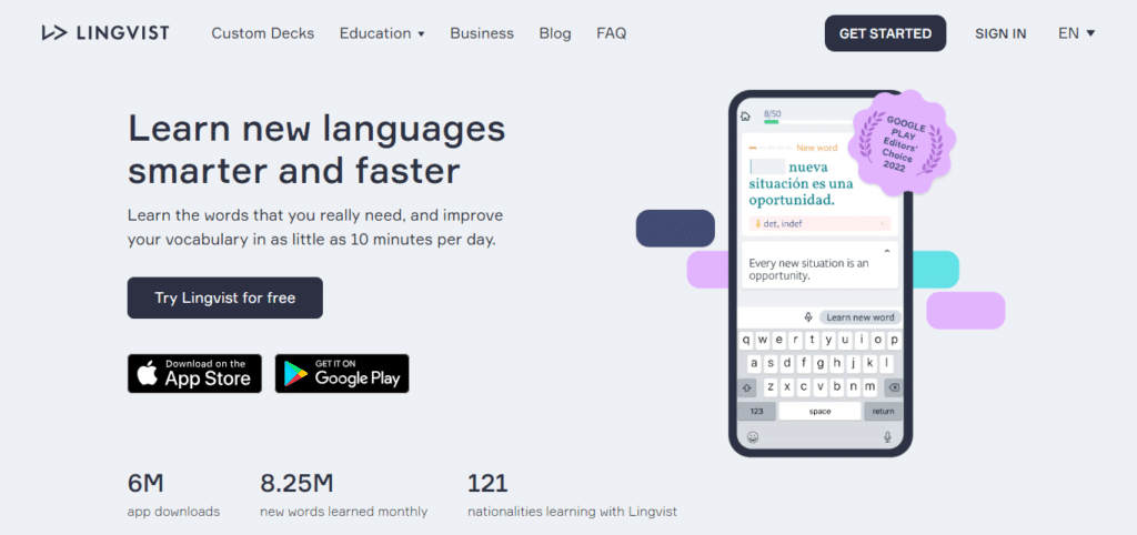 Lingvist (Best App To Learn A Language)