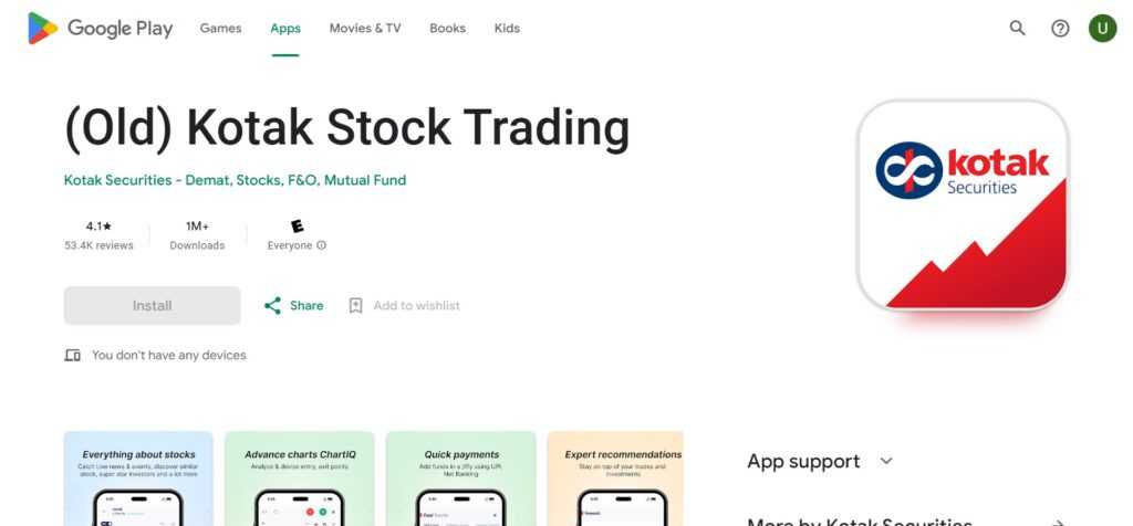 Kotak Stock Trader App (Best Share Market App)