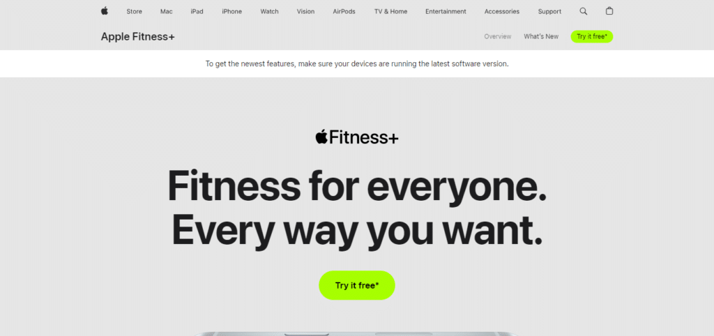 Apple Fitness+ (Best App For Workout Plans)