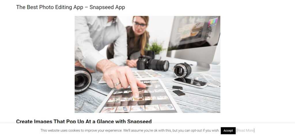 Snapseed (Best Photography Edit Apps)