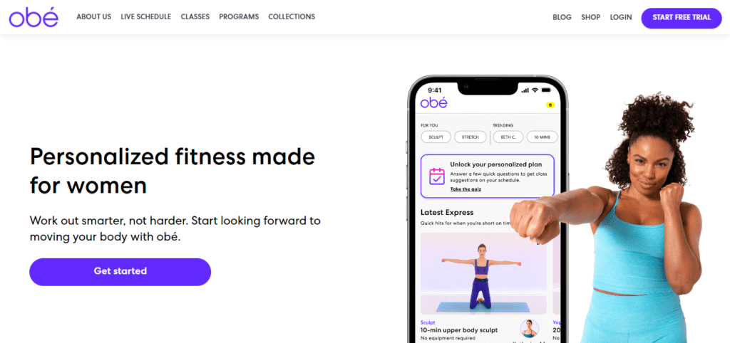 obé Workout App (Best App For Workout Plans)