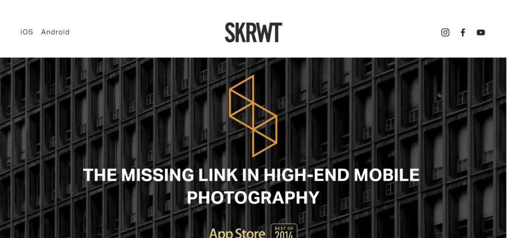 SKRWT (Best Photography Edit Apps)