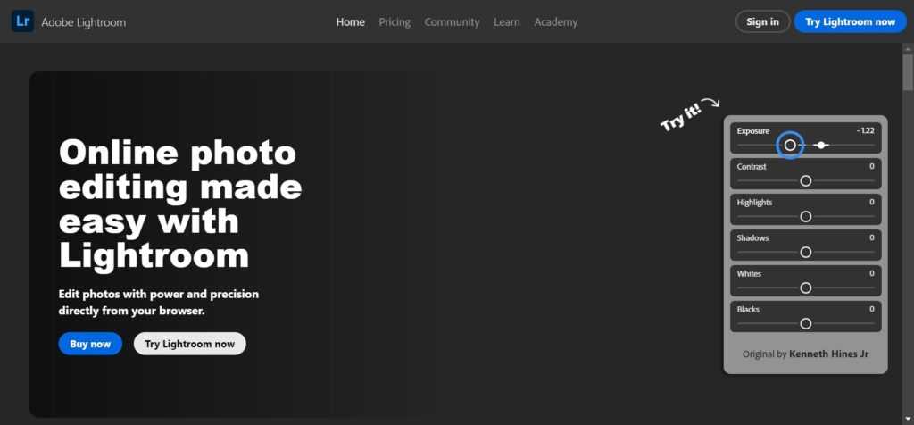 Adobe Lightroom (Best Photography Edit Apps)