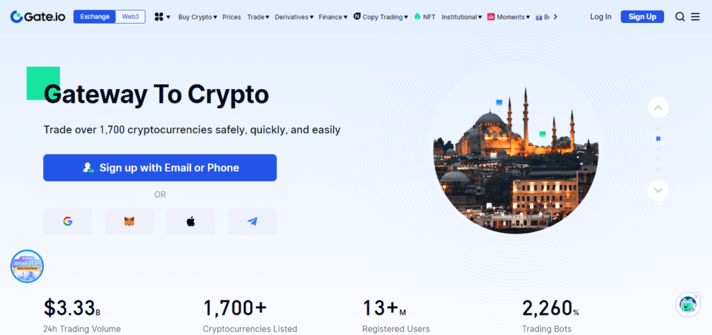 Gate.io (Best Crypto Exchanges In The World)
