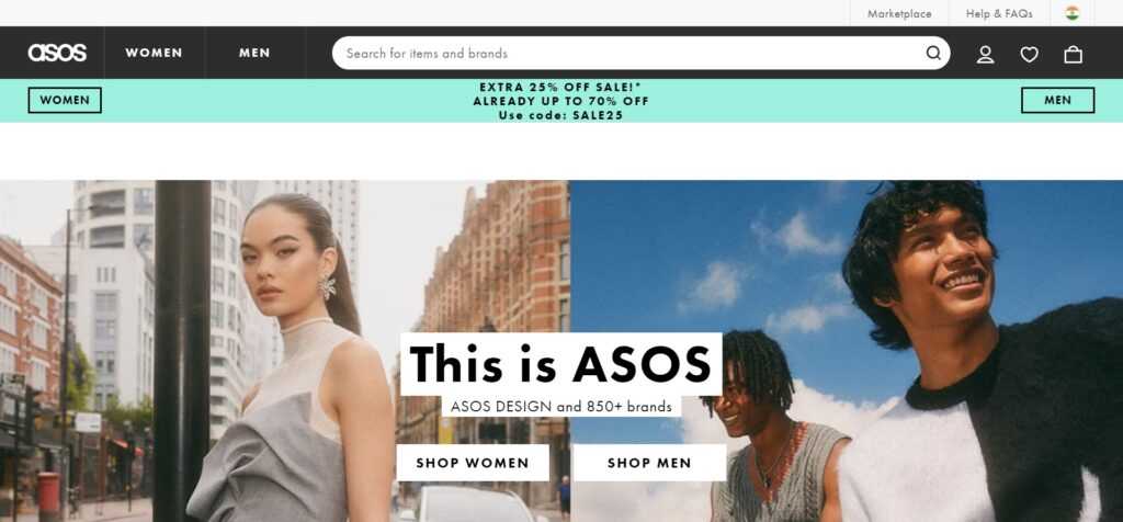 Asos (Best Apps To Sell Clothes)