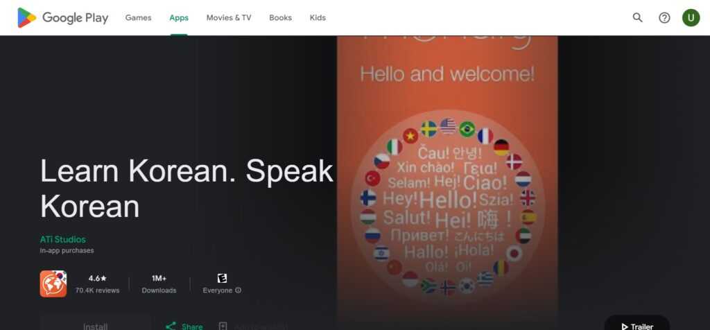 Learn Korean. Speak Korean (Best Apps To Learn Korean)