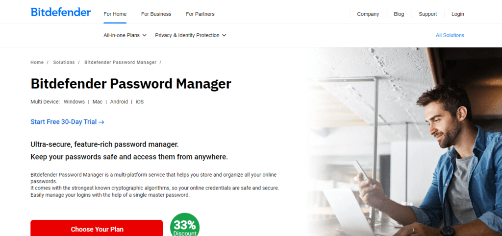 BitDefender (Best Password Manager App)