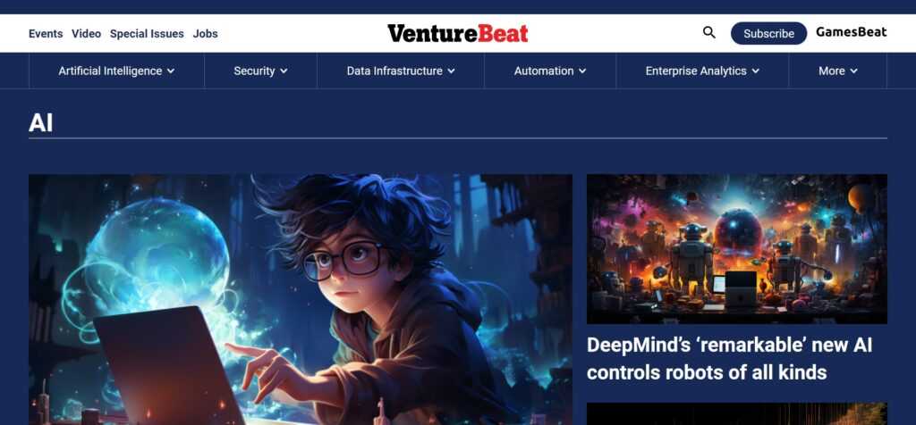 VentureBeat - AI (Best AI News And Blog Websites)