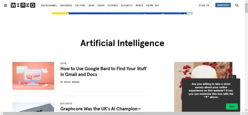 Wired - AI (Best AI News And Blog Websites)