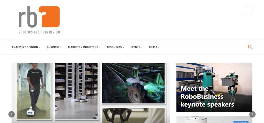 Robotics Business Review (Best AI News And Blog Websites)