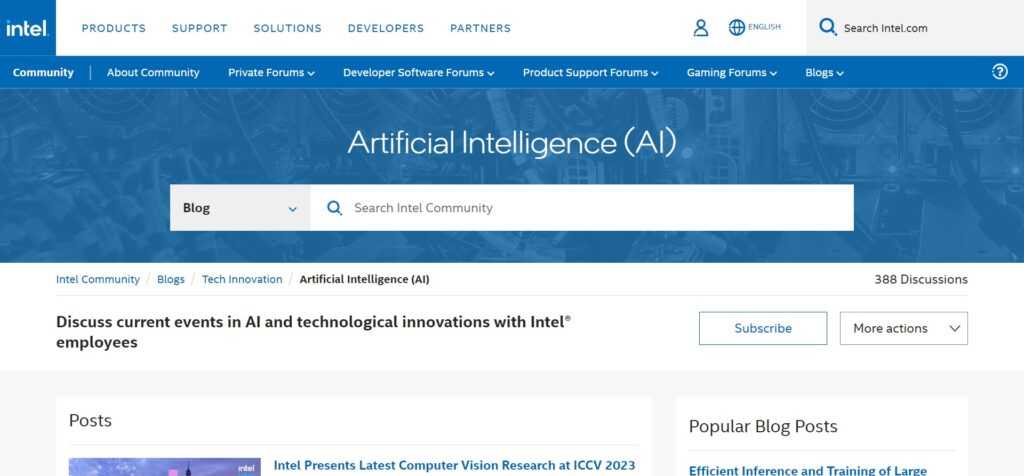 Intel AI Blog