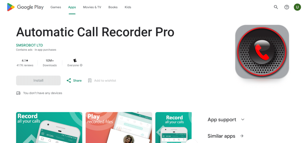 Automatic Call Recorder Pro (Best Call Recording App For Android)