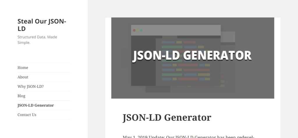 JSON-LD Schema Generator For SEO