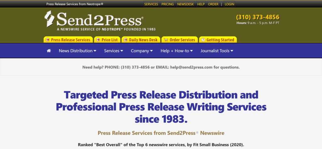 Send2Press Newswire (Best Press Releases Agencies)