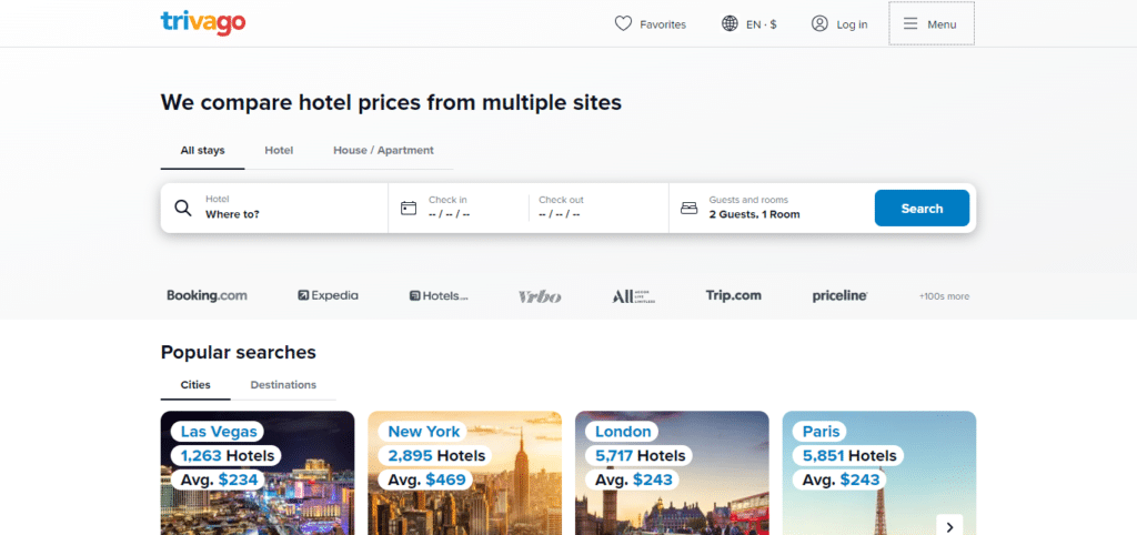 Trivago (Best App For Hotel Deals)