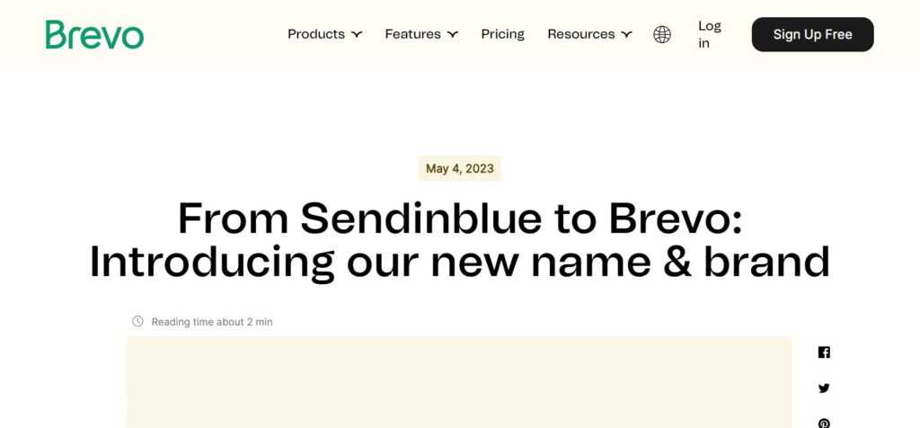 SendinBlue (Best Email Marketing Services)