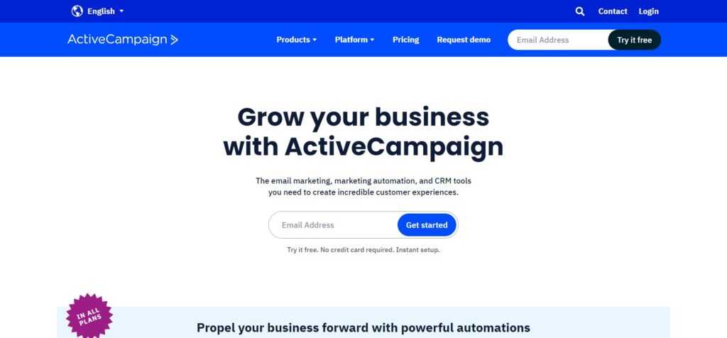 ActiveCampaign (Best Email Marketing Services)