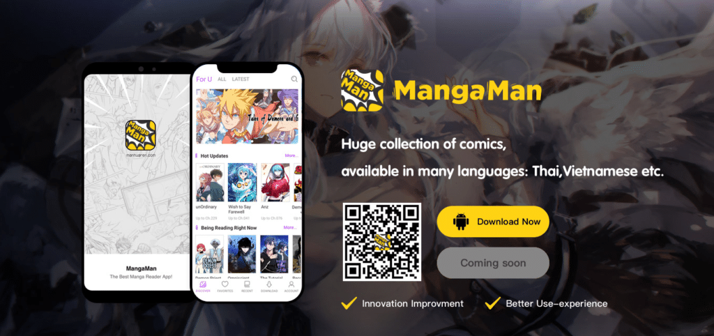 MangaMan (Best App To Read Manga For Free)