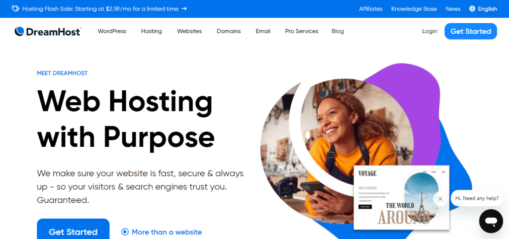 DreamHost (Best Web Hosting For Small Business)