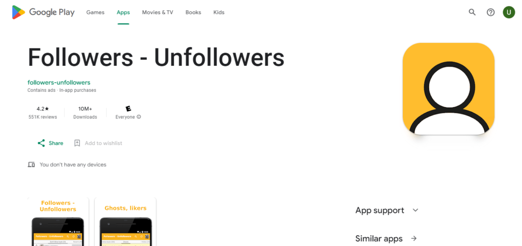 Followers – Unfollowers