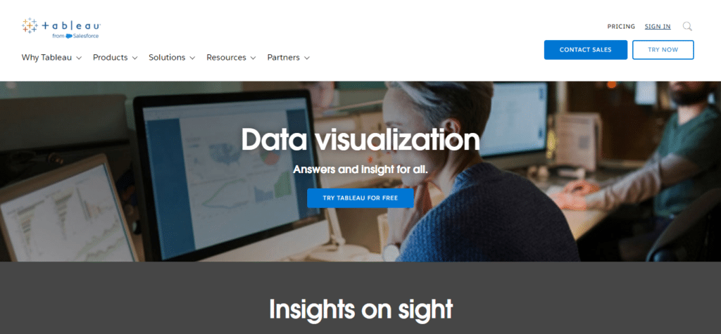 Tableau (Best Data Visualization Tools)