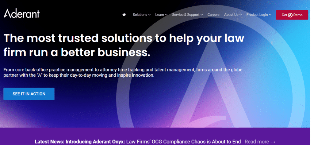 Aderant (10 Best Tools For Lawyers)