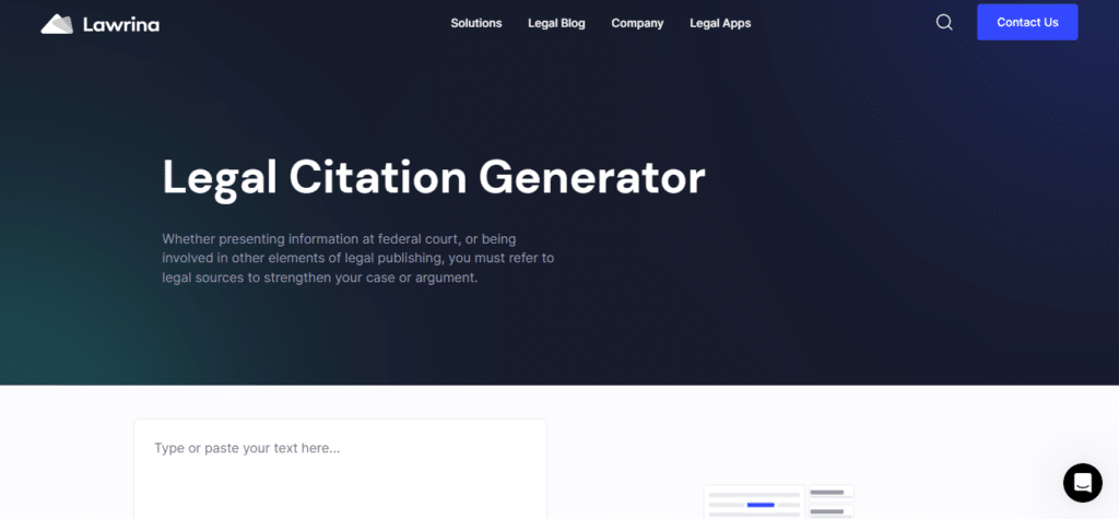 Legal Citation Generator