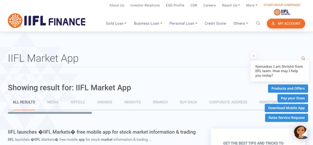 IIFL Markets (Best App For Intraday Trading)