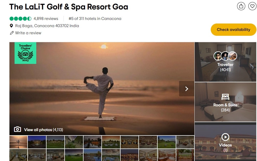 The Lalit Golf & Spa Resort, Canacona