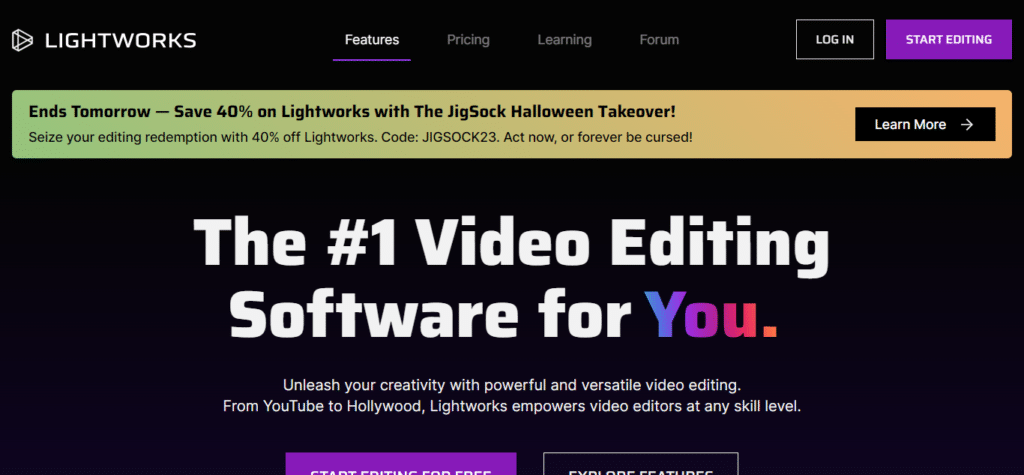 Lightworks (Best Software To Edit Youtube Videos)