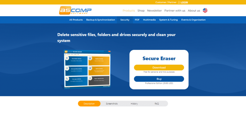 Secure Eraser (Best Software For Wiping Hard Drive)