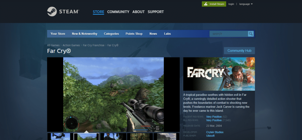 Far Cry (Best Games Like Half-Life)