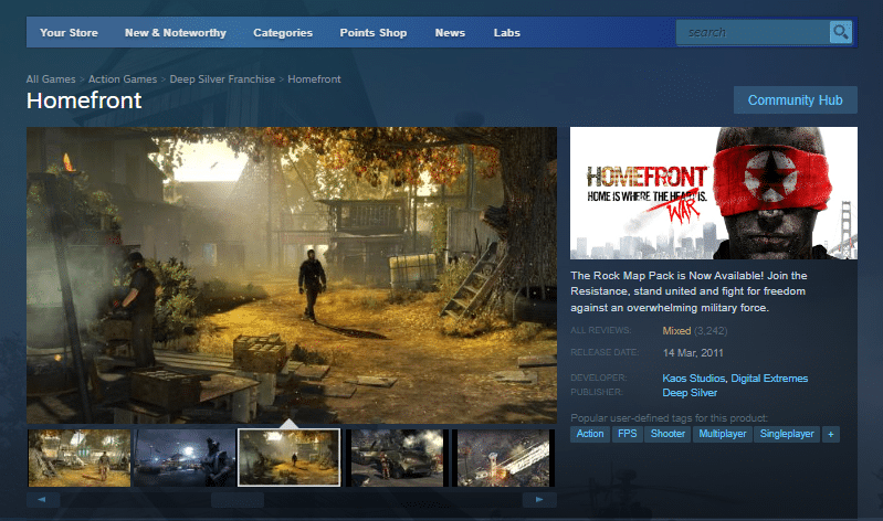 Homefront (Best Games Like Half-Life)