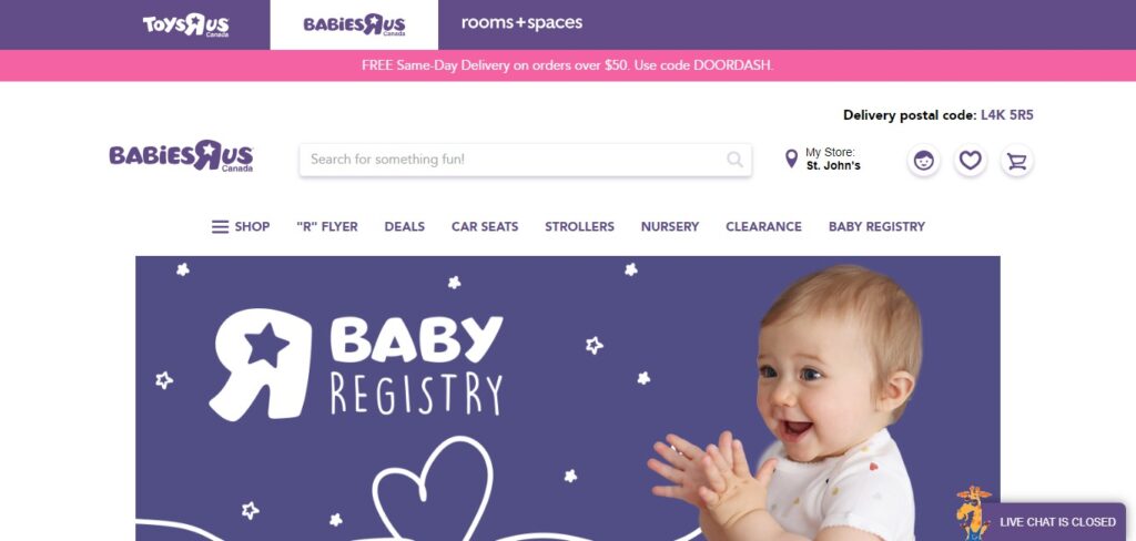 Babies "R" Us Registry
