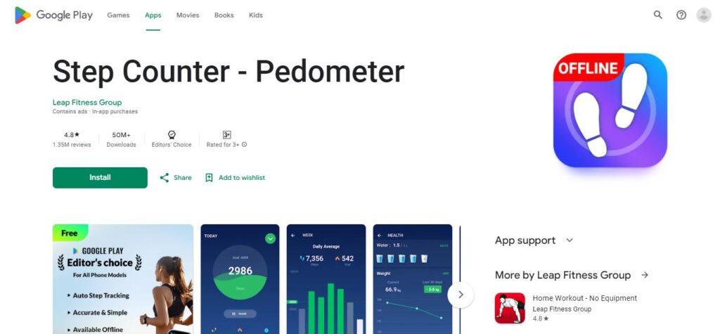 8. Step Counter - Pedometer (Best Health Tracking Apps)