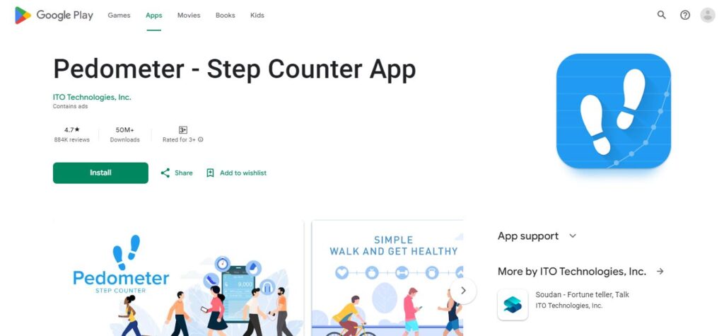 9. Pedometer - Step Counter App