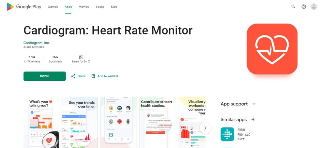 16. Cardiogram: Heart Rate Monitor (Best Health Tracking Apps)