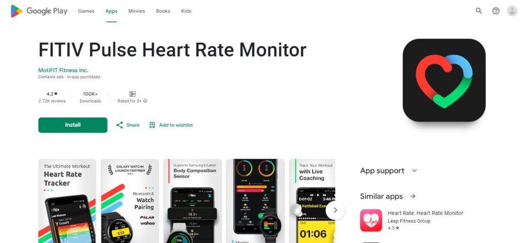 28. FITIV Pulse Heart Rate Monitor