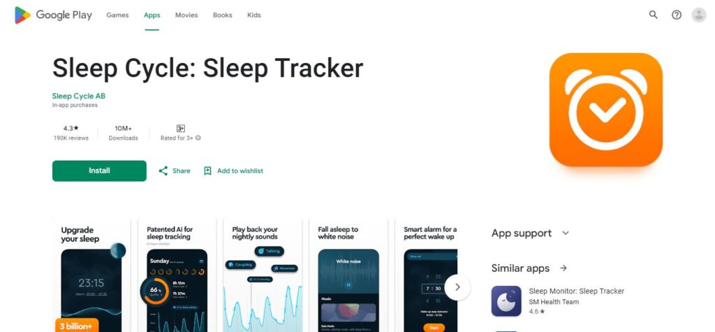 30. Sleep Cycle: Sleep Tracker (Best Health Tracking Apps)