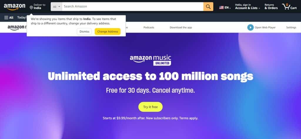 3. Amazon Music Unlimited