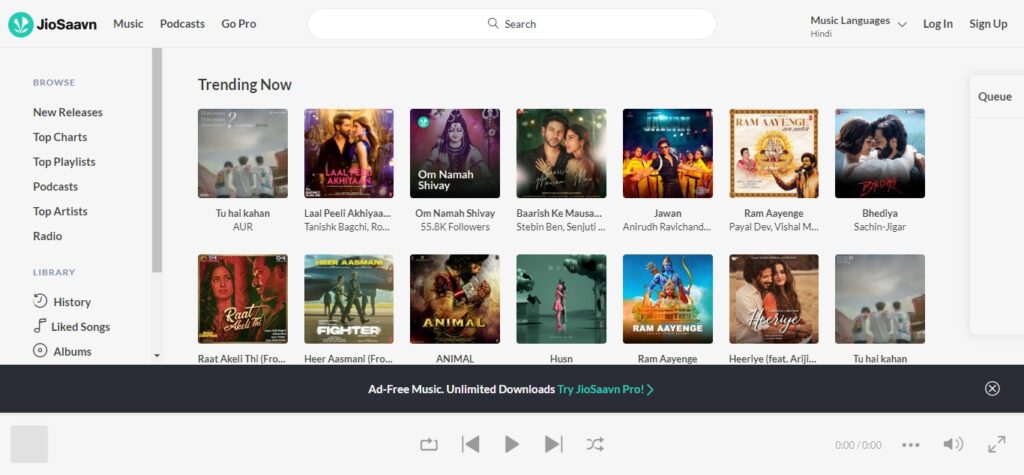 12. JioSaavn (Best Music Streaming Services)